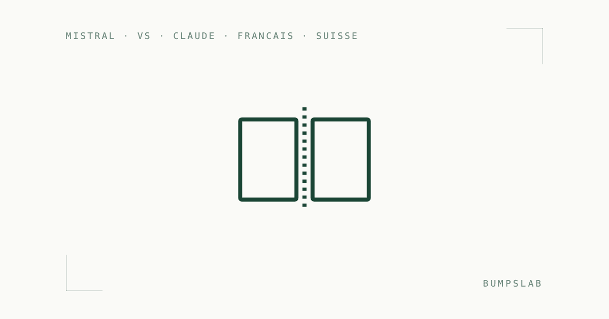 Mistral Large vs Claude Sonnet pour le français suisse-romand : notre benchmark interne